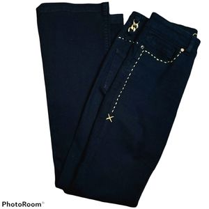 Caché Premium Gold Chain Embellished Bootcut Jeans